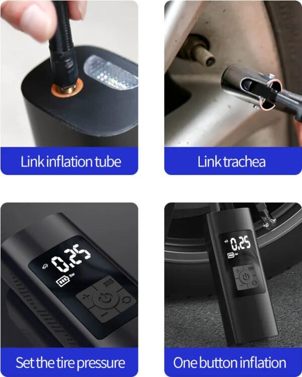 Wireless Portable Air Pump Car Inflator - Image 2