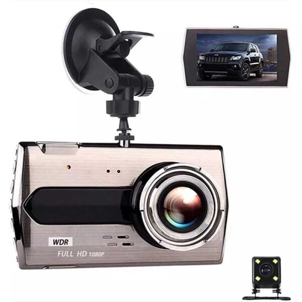Car Dash Cam, Mini 4" Front and Back FHD 1080P