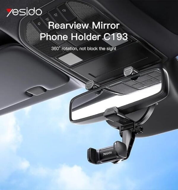 YESIDO Universal Rear View Mirror Phone Holder
