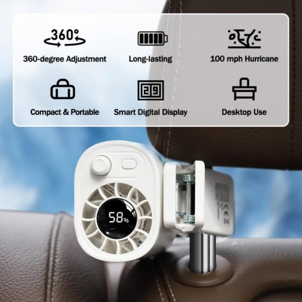 high speed portable usb clip fan adjustable